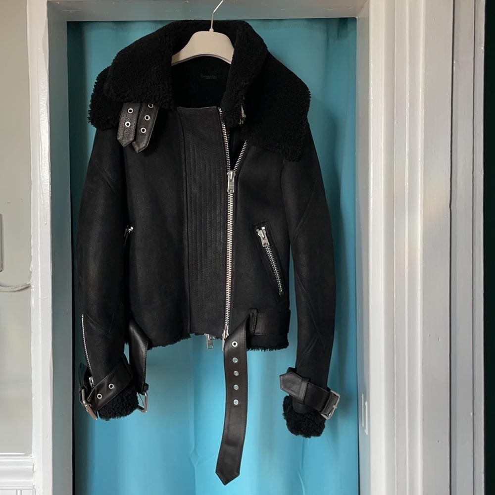 Allsaints Howell Shearling Jacket - Picture 4 of 16